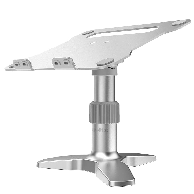 Aluminum Alloy Desktop Raised Shelf Cooling Notebook Bracket(Silver) - Laptop Stand by PMC Jewellery | Online Shopping South Africa | PMC Jewellery | Buy Now Pay Later Mobicred