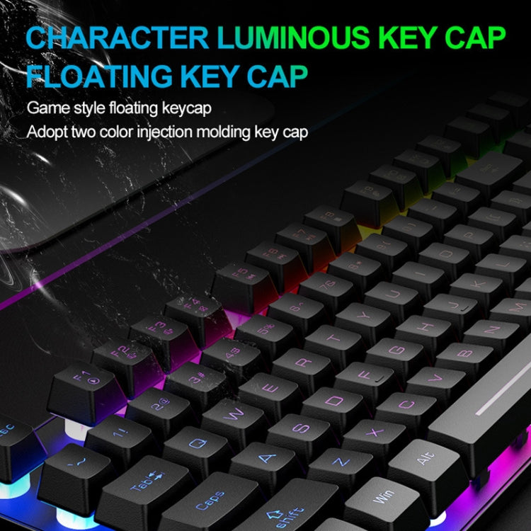 ZIYOU LANG T87 Gaming Luminous Wireless Keyboard and Mouse Set(Blue) - Wireless Keyboard by ZIYOU LANG | Online Shopping South Africa | PMC Jewellery | Buy Now Pay Later Mobicred