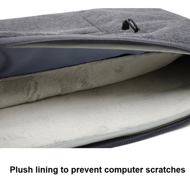 Zipper Type Polyester Business Laptop Liner Bag, Size: 13.3 Inch(Dark Gray) - 13.3 inch by PMC Jewellery | Online Shopping South Africa | PMC Jewellery | Buy Now Pay Later Mobicred