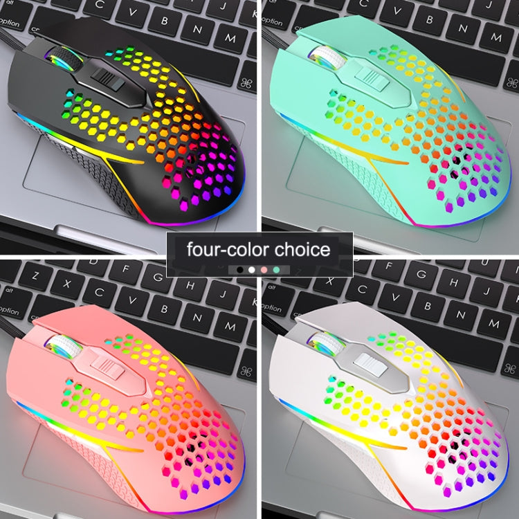 LEAVEN S50 6Keys Macro Definition Programmable RGB Lighted Gaming Wired Mouse, Cable Length: 1.5m(Black) - Wired Mice by LEAVEN | Online Shopping South Africa | PMC Jewellery | Buy Now Pay Later Mobicred