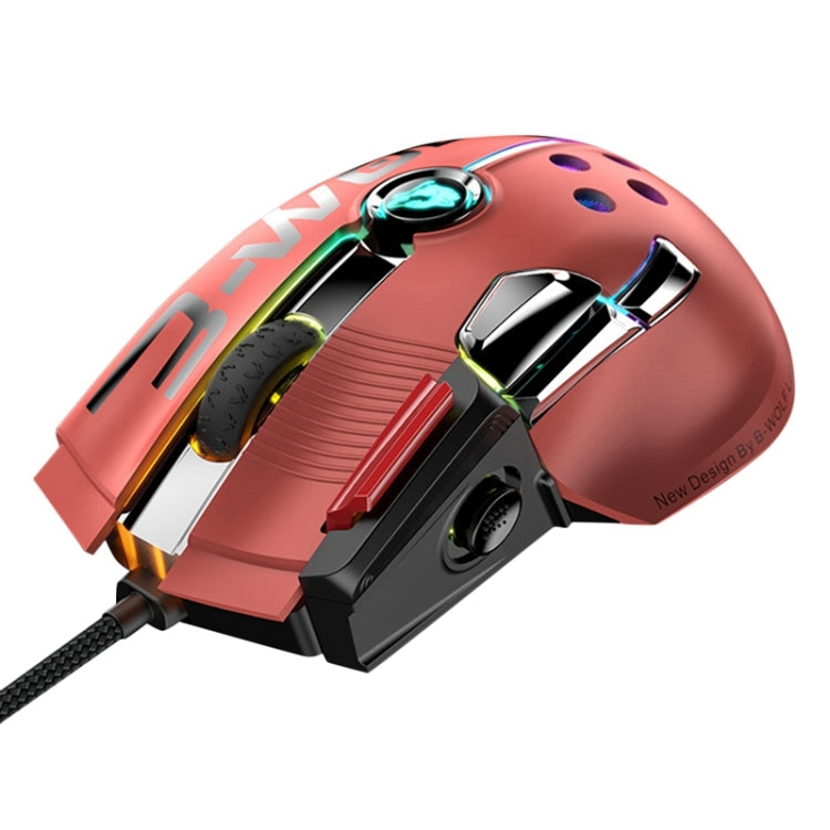 ZIYOU LANG M2 11 Keys 1200DPI Game Drive Free Macro Definition Wired Mouse, Cable Length: 1.7m(Orange Red) - Wired Mice by ZIYOU LANG | Online Shopping South Africa | PMC Jewellery | Buy Now Pay Later Mobicred