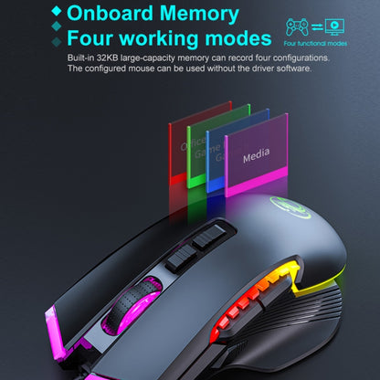 IMICE T70 8-Button 7200DPI RGB Lighting Programmable Wired Gaming Mouse, Cable Length: 1.8m(Black) - Wired Mice by IMICE | Online Shopping South Africa | PMC Jewellery | Buy Now Pay Later Mobicred