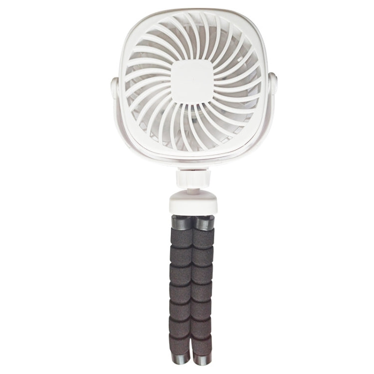 Octopus Stroller Deformation Fan Desktop Portable Handheld USB Small Fan, Colour: 2200mAh White - Electric Fans by PMC Jewellery | Online Shopping South Africa | PMC Jewellery | Buy Now Pay Later Mobicred