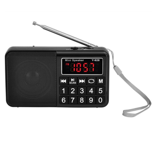 Y-928 FM Radio LED Display MP3 Support  TF Card U Disk(Black) - Radio Player by PMC Jewellery | Online Shopping South Africa | PMC Jewellery | Buy Now Pay Later Mobicred