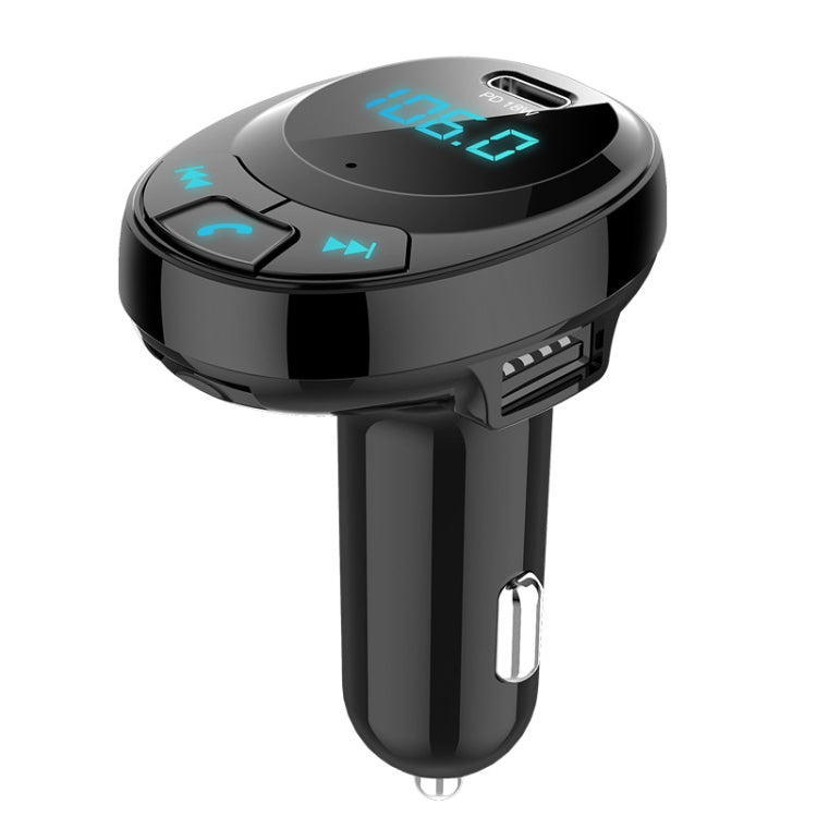 BT09 Car Bluetooth MP3 Digital Display Dual USB Charger(Black) - Bluetooth Car Kits by PMC Jewellery | Online Shopping South Africa | PMC Jewellery | Buy Now Pay Later Mobicred