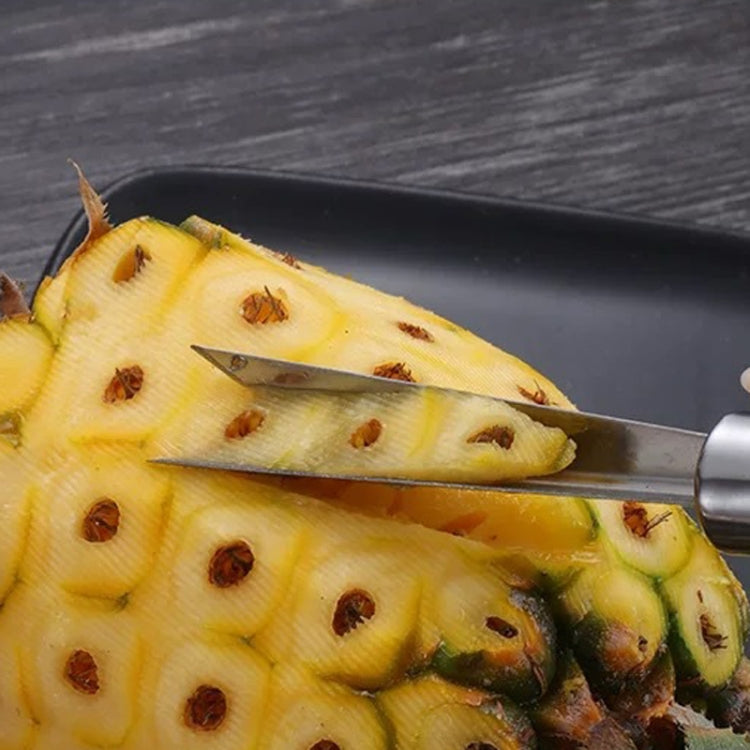 4 In 1 Stainless Steel Pineapple Knife Fruit Knife Sugar Cane Peeler - Cutter & Peeler by PMC Jewellery | Online Shopping South Africa | PMC Jewellery