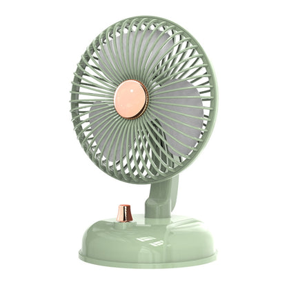 F10 Portable Quiet Desktop Retro Moving Head USB Fan(Bean Green) - Electric Fans by PMC Jewellery | Online Shopping South Africa | PMC Jewellery | Buy Now Pay Later Mobicred