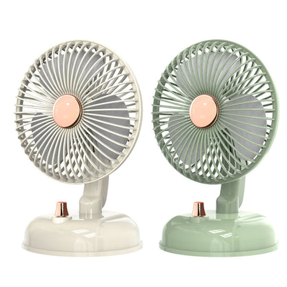 F10 Portable Quiet Desktop Retro Moving Head USB Fan(Bean Green) - Electric Fans by PMC Jewellery | Online Shopping South Africa | PMC Jewellery | Buy Now Pay Later Mobicred