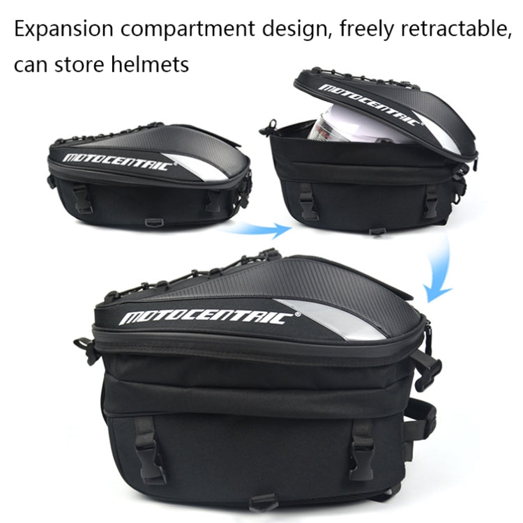 MOTOCENTRIC 11-MC-0102 Motorcycle Rear Seat Helmet Bag(Gray) - Bags & Luggages by MOTOCENTRIC | Online Shopping South Africa | PMC Jewellery | Buy Now Pay Later Mobicred