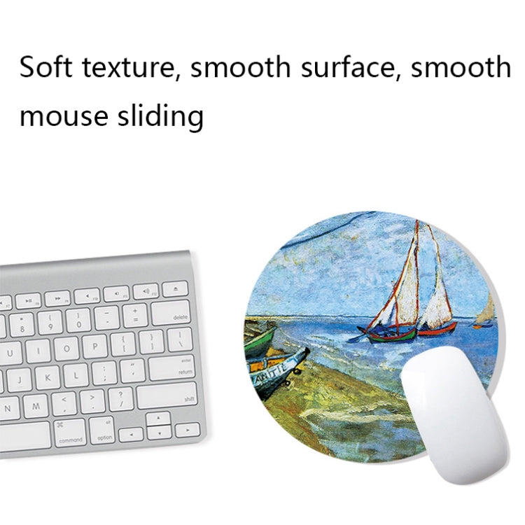 400x900x5mm Locked Am002 Large Oil Painting Desk Rubber Mouse Pad(Apricot Flower) - Mouse Pads by PMC Jewellery | Online Shopping South Africa | PMC Jewellery | Buy Now Pay Later Mobicred