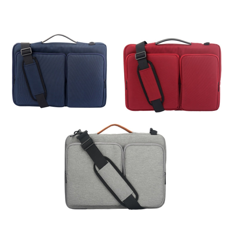 Nylon Waterproof Laptop Bag With Luggage Trolley Strap, Size: 13.3-14 inch(Red) - 14.1 inch by PMC Jewellery | Online Shopping South Africa | PMC Jewellery | Buy Now Pay Later Mobicred