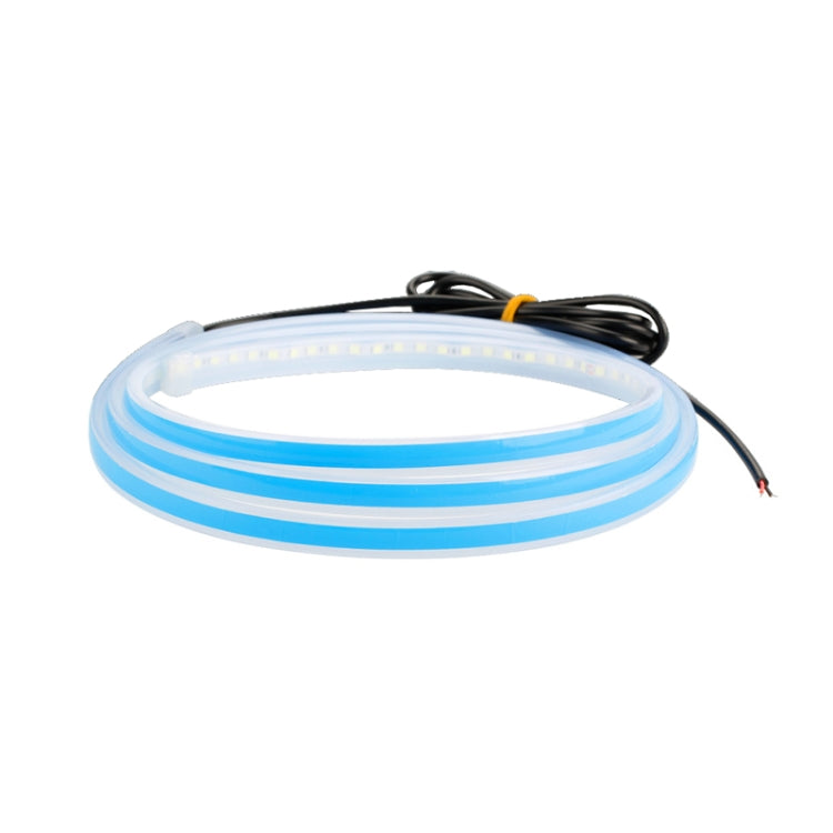 Car LED Streamer Decorative Hood Atmosphere Lights, Style: Monochrome Ice Blue Light(1.8m) - Decorative Lights by PMC Jewellery | Online Shopping South Africa | PMC Jewellery | Buy Now Pay Later Mobicred