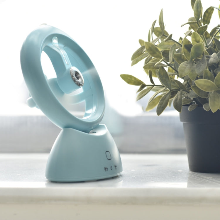 Mini USB Rechargeable Spray Fan Student Dormitory Office Desktop Mute Fan(Frosted Sky Blue) - Electric Fans by PMC Jewellery | Online Shopping South Africa | PMC Jewellery | Buy Now Pay Later Mobicred