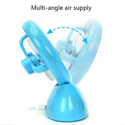 Mini USB Rechargeable Spray Fan Student Dormitory Office Desktop Mute Fan(Glossy White) - Electric Fans by PMC Jewellery | Online Shopping South Africa | PMC Jewellery | Buy Now Pay Later Mobicred