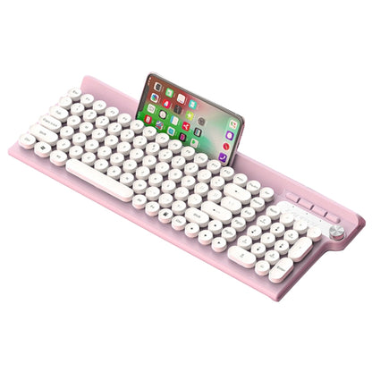 LANGTU L3 102 Keys Anti-Spill Silent Office Wired Mechanical Keyboard, Cable Length: 1.5m(Pink) - Wired Keyboard by LANGTU | Online Shopping South Africa | PMC Jewellery | Buy Now Pay Later Mobicred