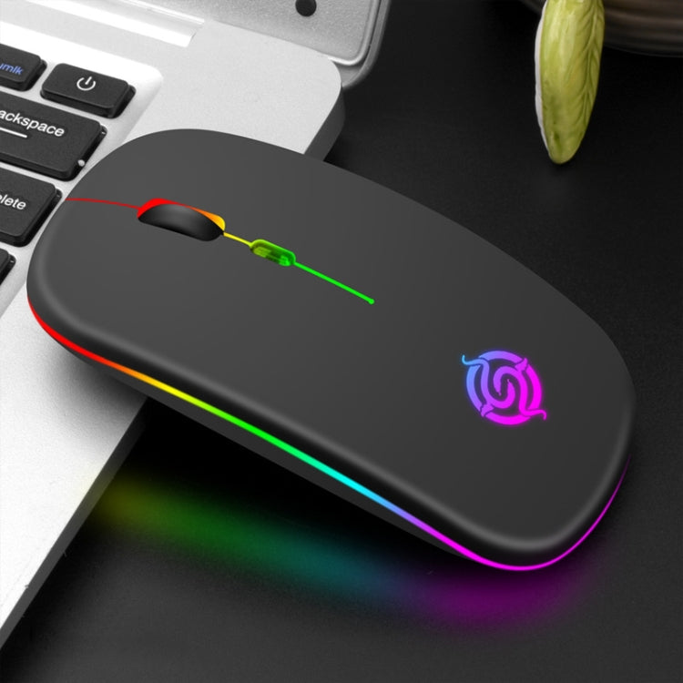 K-Snake BM110 RGB Lighting Effect Wireless Bluetooth Mouse(Black) - Wireless Mice by K-Snake | Online Shopping South Africa | PMC Jewellery