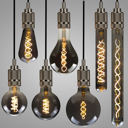 T185 Electroplating Smoke Grey Warm Light LED Bulb Retro Lamp - LED Blubs & Tubes by PMC Jewellery | Online Shopping South Africa | PMC Jewellery