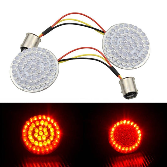 2 PCS Motorcycle LED Signal Steering Lamp For Dyna(Red Red Light 1157 Without Lampshade) - Signal Lights by PMC Jewellery | Online Shopping South Africa | PMC Jewellery | Buy Now Pay Later Mobicred