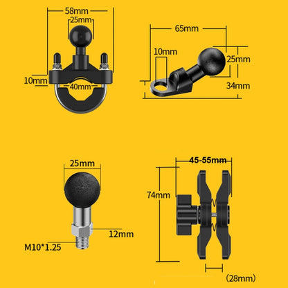 Motorcycle Bracket Crab Navigation Phone Bracket,Style： M10+QC3.0 Dual USB Charge - Holder by PMC Jewellery | Online Shopping South Africa | PMC Jewellery | Buy Now Pay Later Mobicred