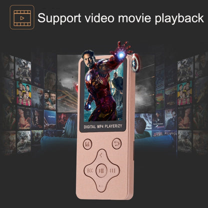 T68 Card Lossless Sound Quality Ultra-thin HD Video MP4 Player(Rose Gold) - MP4 Player by PMC Jewellery | Online Shopping South Africa | PMC Jewellery | Buy Now Pay Later Mobicred