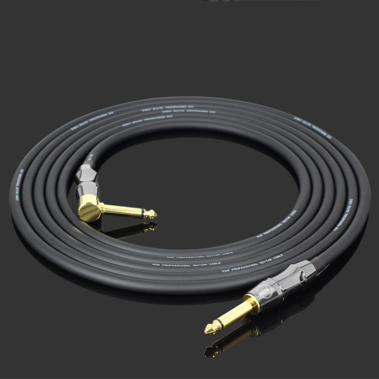 KGR Guitar Cable Keyboard Drum Audio Cable, Specification: 6m(Elbow Straight Jack) - Instrument Audio Cables by KGR | Online Shopping South Africa | PMC Jewellery | Buy Now Pay Later Mobicred