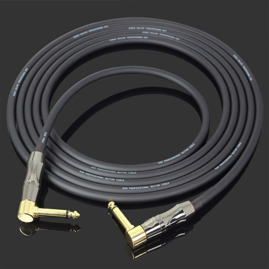 KGR Guitar Cable Keyboard Drum Audio Cable, Specification: 6m(Double Elbow Jack) - Instrument Audio Cables by KGR | Online Shopping South Africa | PMC Jewellery | Buy Now Pay Later Mobicred