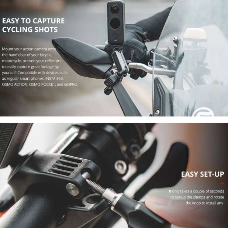 PGYTECH Action Camera Handlebar Mount For Insta360 ONE / ONE R / OSMO Action / GoPro - Bicycle Handlebar Mount by PGYTECH | Online Shopping South Africa | PMC Jewellery