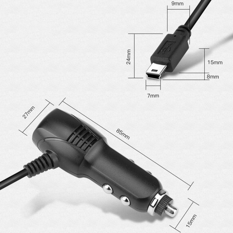 2 PCS Car Charger Fast Charging Driving Recorder Supply Line, Style: 1A+2A(Android Left Bend) - Cables & Connectors by PMC Jewellery | Online Shopping South Africa | PMC Jewellery | Buy Now Pay Later Mobicred