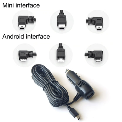 2 PCS Car Charger Fast Charge Driving Recorder Supply Line, Style: 1.5A+2.4A(Android Straight Head) - Cables & Connectors by PMC Jewellery | Online Shopping South Africa | PMC Jewellery | Buy Now Pay Later Mobicred