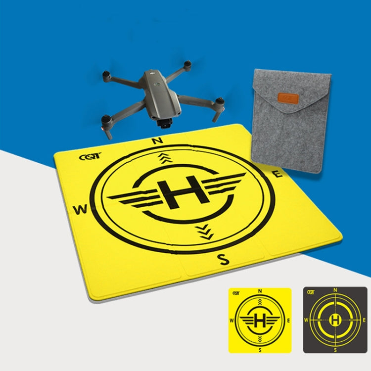 Outdoor Aerial Photography Double-sided Landing Pad For DJI Mavic 3 / Air 2 / Air 2S(Yellow + Black) - Parking Apron by PMC Jewellery | Online Shopping South Africa | PMC Jewellery