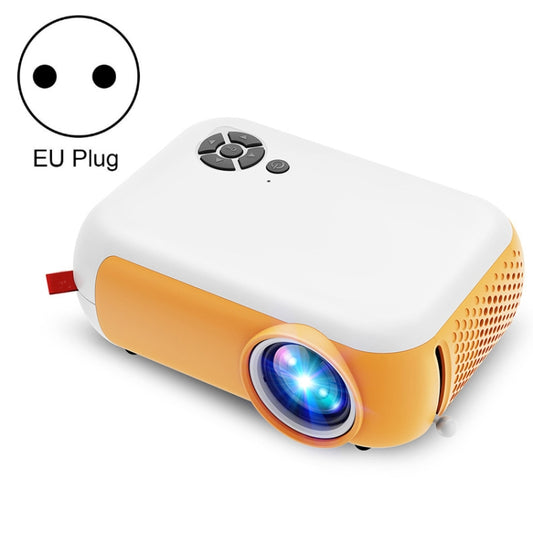 A10 480x360 Pixel Projector Support 1080P Projector ,Style: Basic Model  White Yellow (EU Plug) - Mini Projector by null | Online Shopping South Africa | PMC Jewellery | Buy Now Pay Later Mobicred