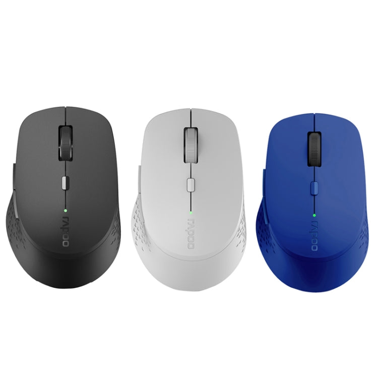 Rapoo M300G 1600DPI 3 Keys Laptop Office Silent Wireless Bluetooth Mouse(Deep Gray) - Wireless Mice by Rapoo | Online Shopping South Africa | PMC Jewellery | Buy Now Pay Later Mobicred