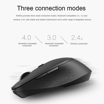 Rapoo M300G 1600DPI 3 Keys Laptop Office Silent Wireless Bluetooth Mouse(Deep Gray) - Wireless Mice by Rapoo | Online Shopping South Africa | PMC Jewellery | Buy Now Pay Later Mobicred