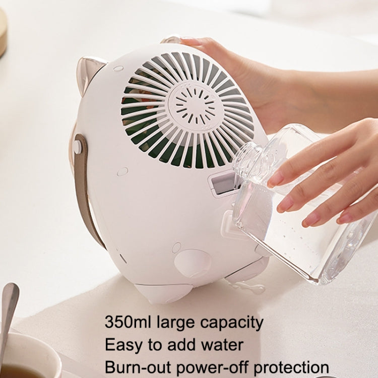 Turbine Water Cold Fan USB Desktop Humidity Spray Small Fan(Elk Pink 2000 mAh) - Electric Fans by PMC Jewellery | Online Shopping South Africa | PMC Jewellery | Buy Now Pay Later Mobicred