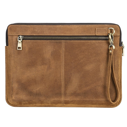 CONTACTS FAMILY Leather Laptop Sleeve For Macbook Pro 14.2 Inch(Brown) - 14.1 inch by CONTACTS FAMILY | Online Shopping South Africa | PMC Jewellery | Buy Now Pay Later Mobicred