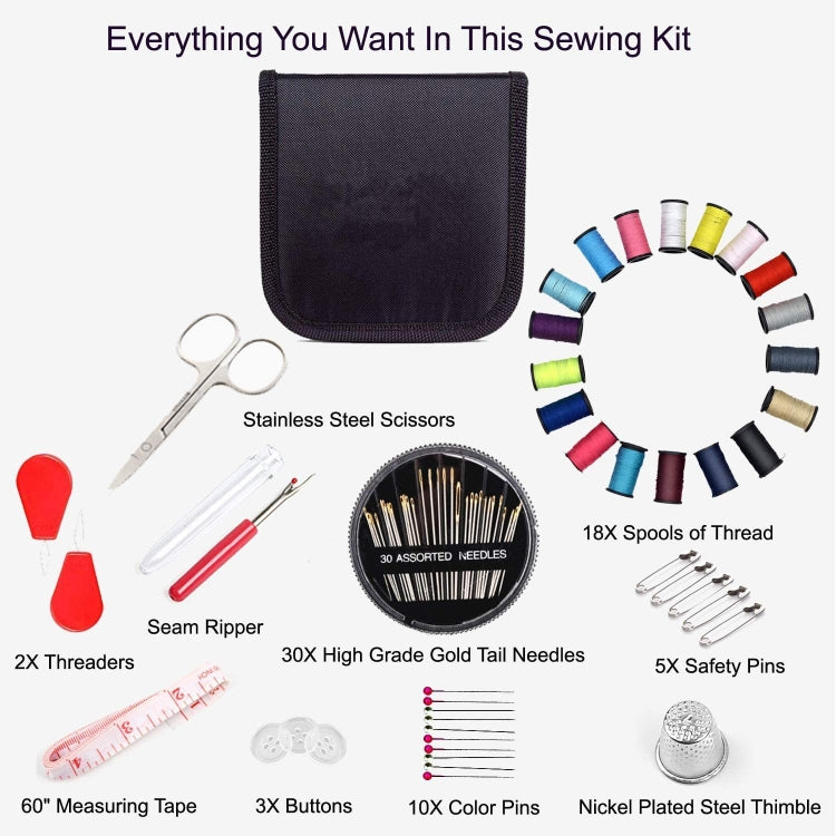 3 Sets 70 In 1 Multifunctional Storage Sewing Kit - DIY Apparel Sewing by PMC Jewellery | Online Shopping South Africa | PMC Jewellery