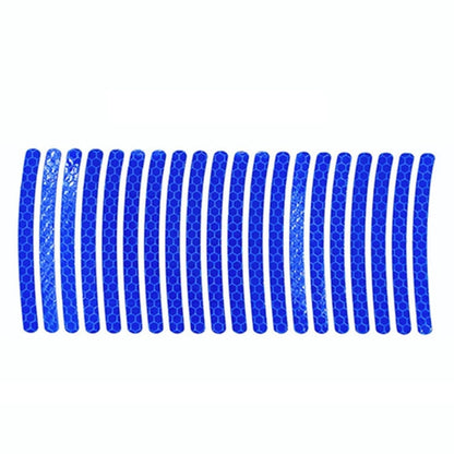 20pcs /Set Car Wheel Reflective Stickers 3D Personal Decoration Tire Warning Stickers(Blue) - Decorative Strip by PMC Jewellery | Online Shopping South Africa | PMC Jewellery