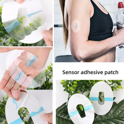 10 PCS 048 Blood Glucose Monitoring Probe Stickers Sweat-proof Sensor Adhesive Patch(Transparent) - Others by PMC Jewellery | Online Shopping South Africa | PMC Jewellery