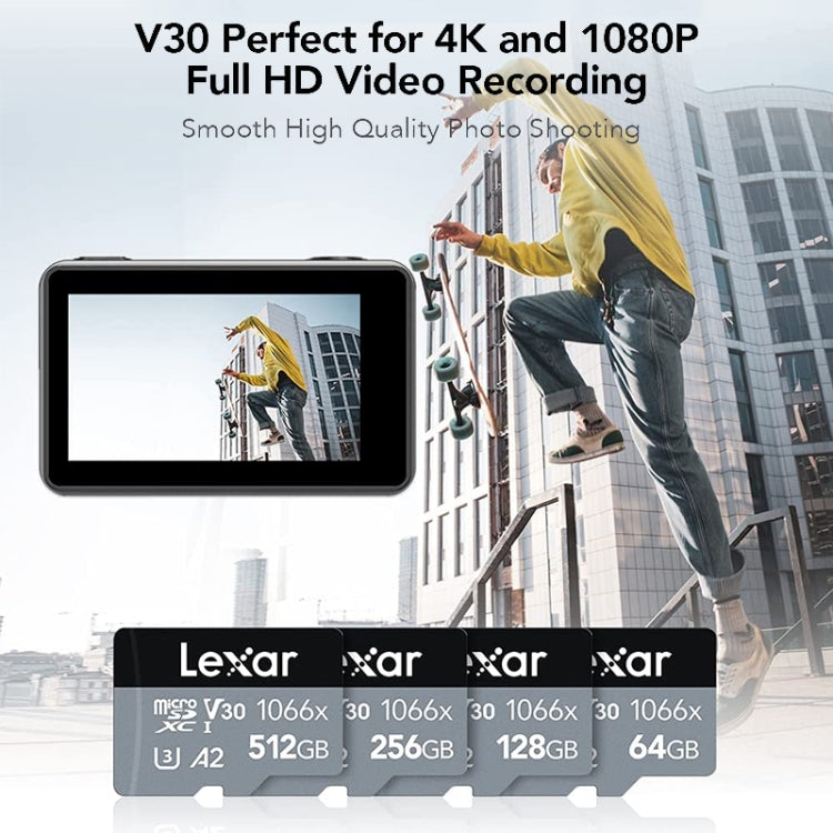 Lexar LKSTF1066X High-Speed TF Card Motion Camera Surveillance Recorder Memory Card, Capacity: 64GB - Micro SD Card by Lexar | Online Shopping South Africa | PMC Jewellery | Buy Now Pay Later Mobicred