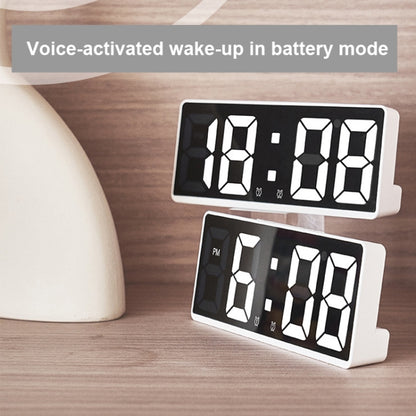 LED Bedside Alarm Clock Battery Plug-In Dual-Purpose Clock(Blue) - Alarm Clocks by PMC Jewellery | Online Shopping South Africa | PMC Jewellery