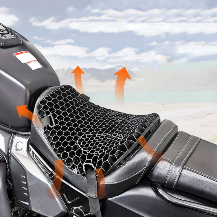 Shock-Absorbing Breathable Honeycomb Motorcycle Seat Cushion, Specification: PE Bag+Mesh Cover - Seat Covers by PMC Jewellery | Online Shopping South Africa | PMC Jewellery | Buy Now Pay Later Mobicred