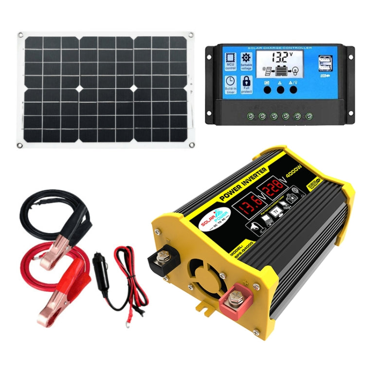 Saga Generation 2 Home Solar Generator Inverter+30A Controller+18W 12V Solar Panel, Specification: Black 12V To 110V - Modified Square Wave by PMC Jewellery | Online Shopping South Africa | PMC Jewellery | Buy Now Pay Later Mobicred