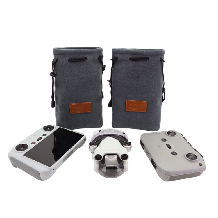 CQT Storage Bag Thick Flannel Bag For DJI Mini 3 Pro,Specification: 2 PCS Bag - Backpacks & Bags by CQT | Online Shopping South Africa | PMC Jewellery | Buy Now Pay Later Mobicred