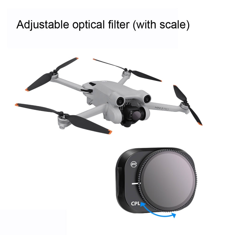 RCSTQ Aluminum Alloy Adjustable Filter Accessories for DJI Mini 3 Pro,Style: ND8 - Mavic Lens Filter by RCSTQ | Online Shopping South Africa | PMC Jewellery | Buy Now Pay Later Mobicred