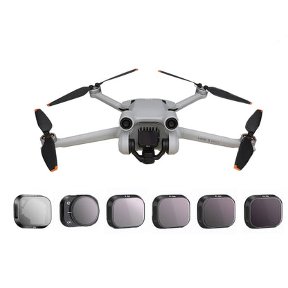 RCSTQ Aluminum Alloy Adjustable Filter Accessories for DJI Mini 3 Pro,Style: 4 In 1 Set - Mavic Lens Filter by RCSTQ | Online Shopping South Africa | PMC Jewellery | Buy Now Pay Later Mobicred
