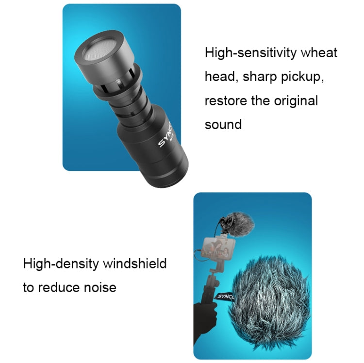 SYNCO Camera Phone Recording Microphone, Spec: MIC-M2S - Microphone by SYNCO | Online Shopping South Africa | PMC Jewellery | Buy Now Pay Later Mobicred