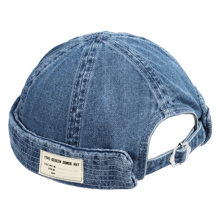 GEGEEN DOMOG Cowboy Landlord Hat Literary Melon Cap Retro Sailor Hat(Denim Blue) - Peaked Cap by GEGEEN DOMOG | Online Shopping South Africa | PMC Jewellery