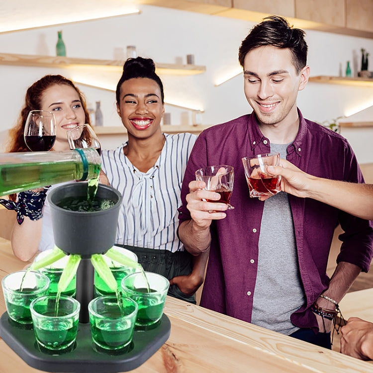 Bar Party 6 Cups Wine Dispenser Wine Pourer Drink Dispenser(6 Cups+Holder) - Drinking Tools by PMC Jewellery | Online Shopping South Africa | PMC Jewellery