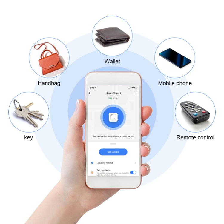 Wallet Key Finder Two Way Bluetooth Intelligent Anti-lost Device(Blue) - Anti-lost Alarm by PMC Jewellery | Online Shopping South Africa | PMC Jewellery