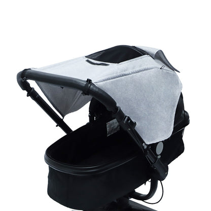 Universal Baby Stroller Accessories Sun Shade Cover With Visible Sunroof(Gray) - Strollers Accessories by PMC Jewellery | Online Shopping South Africa | PMC Jewellery